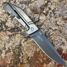 Load image into Gallery viewer, KERSHAW NURA FLIPPER 3&quot; PLAIN FRAMELOCK SHARP KNIFE, STAINLESS STEEL HANDLES