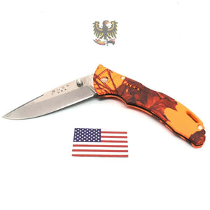 BUCK KNIVES BANTAM BLW KNIFE MOSSY OAK ORANGE CAMO