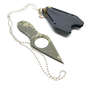 TACTICAL MILITARY NECK FIXED BLADE KNIFE MTECH