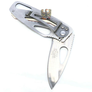 MTECH RED FRAMELOCK FOLDING POCKET KEY CHAIN KNIFE