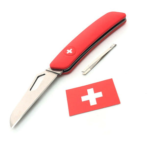 SWIZA GARDEN FLORAL RAZOR  SHARP KNIFE RED