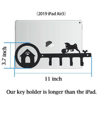 Load image into Gallery viewer, Pricuitie Decorative Wall Mounted Iron Key Holder(Black, The Playing Dog)