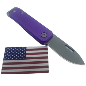 BEAR & SON SMALL SLIP JOINT EVERY DAY CARRY POCKET KNIFE PURPLE