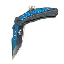 Load image into Gallery viewer, LINERLOCK STAINLESS DROP POINT BLADE WITH BLACK ABS HANDLE EVERYDAY CARRY KNIFE