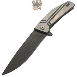 KERSHAW NURA FLIPPER 3" PLAIN FRAMELOCK SHARP KNIFE, STAINLESS STEEL HANDLES