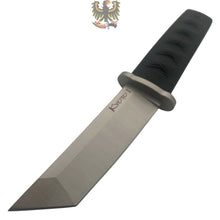 Load image into Gallery viewer, COLD STEEL MINI JAPANESE FIXED BLADE KNIFE BLACK KRAY-EX HANDLE TANTO PLAIN EDGE