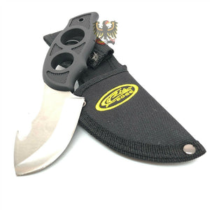 FINGERGRIP SKINNING KNIFE RITE EDGE GUTHOOK HUNTER THUMG RIDGE FIX BLADE