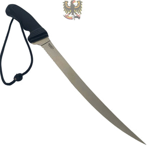 CRKT ALASKAN FILLET KNIFE, 9.25" SERRATED BLADE, DUAL GRIND FOR EASY FILLETING,