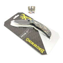Load image into Gallery viewer, BROWNING PRISM 3 POCKET FOLDING KNIFE LINERLOCK CAMO (2.5″)