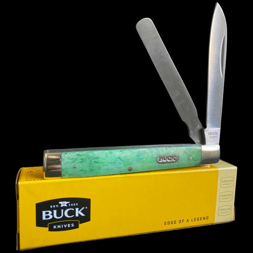 BUCK  DOCTORS GREEN BONE NEW  COLLECTABLE KNIFE