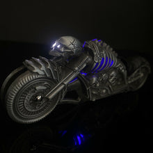 Load image into Gallery viewer, FOLDING POCKET KNIFE SKULL RIDER LED LINERLOCK WITH LED LIGHT MOTORCYCLE HARLEY
