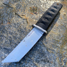 Load image into Gallery viewer, COLD STEEL MINI JAPANESE FIXED BLADE KNIFE BLACK KRAY-EX HANDLE TANTO PLAIN EDGE